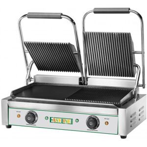 Fimar Easyline Piastra di Cottura Doppia, Piano Misto Cm 48 x 23