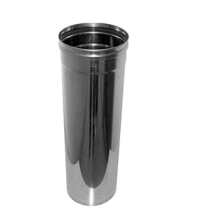 Aluminox Sas Tubo Tondo in Acciaio Inox 304 Lunghezza Cm 50 - Ø Cm 40