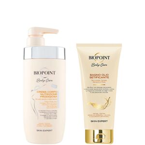 Biopoint BODY CARE Crema Corpo Nutrizione prodigiosa Confezione 500 ML Crema Corpo + 200 ML Olio Doccia