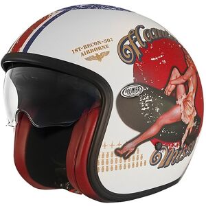 Casco Moto Jet Vintage in Fibra Premier VINTAGE EVO Pin Up 8 taglia XS