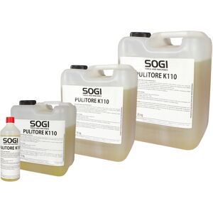 Liquido sgrassante detergente ultraconcentrato K110 per vasca pulitrice SOGI formato 1 L, 5 kg, 10 kg o 25 kg