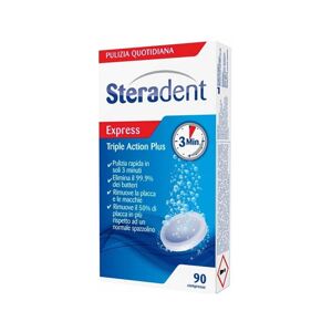 Steradent Triple Action Plus Pulizia Protesi Dentarie 90 Compresse