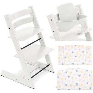 Stokke Kit Tripp Trapp con Cuscino e Baby Set 2 White - Stars Multi