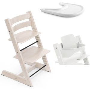 Stokke Tripp Trapp e Vassoio con Baby Set 2 Whitewash - White