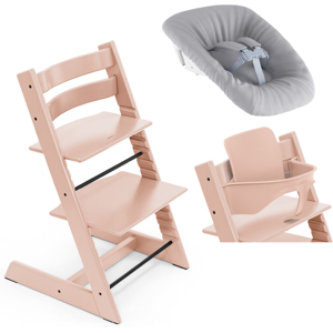 Stokke Promo Tripp Trapp e Newborn con Baby Set Serene Pink