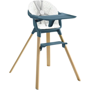 Stokke Seggiolone + Cuscino Clikk Blueberry Boat - Fjord Blue