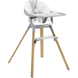 Stokke Seggiolone + Cuscino Clikk Blueberry Boat - Cloud Grey