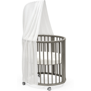 Stokke Sleepi Mini V3 Culla con Materasso + Baldacchino White - Hazy Grey