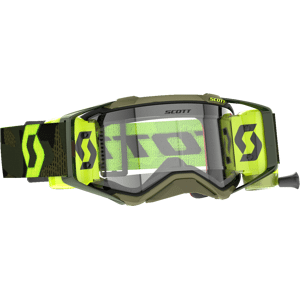 Scott Maschera Cross Prospect Kaki Works Verde-Giallo Neon-Trasparente