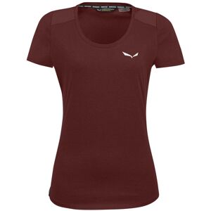 Salewa W Alpine Hemp Graphic S/S - T-shirt - donna Dark Red/White I46 D40