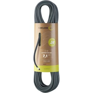 Edelrid Skimmer Pro Dry 7.1 mm - mezza corda/gemella Black 70 m