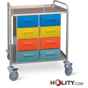 Carrello Medicazioni In Acciaio Inox H564_98