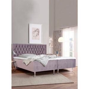 Places of Style Boxspring Exclusive incl. topmatras, 3 breedten, 3 hardheid-uitvoeringen paars Samtoptik