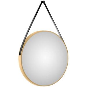 Talos Led-lichtspiegel rond, met indirecte ledverlichting, mat ø 80 cm goud