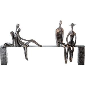 Casablanca by Gilde Decoratief figuur Sculptuur Leisure Decoratief object, hoogte 23 cm, met teksthanger, woonkamer (1 stuk) geel