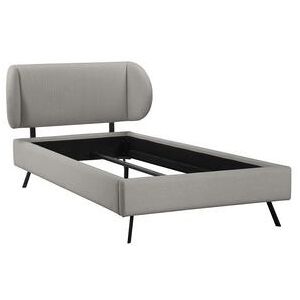 Guido Maria Kretschmer Home&Living Gestoffeerd bed Swantje in 3 breedten en 4 kleuren grijs