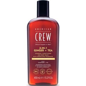 American Crew Haarshampoo 3-in-1 Ginger & Tea shampoo, conditioner & body wash 450 ml (1-delig)