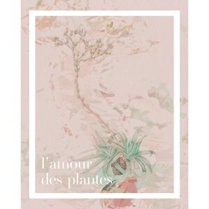 Komar Wanddecoratie PLANT ART L'amour des plantes (1 stuk) roze 40 cm x 50 cm