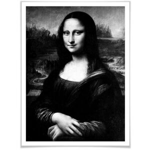 Wall-Art Poster Mona Lisa Poster zonder lijst (1 stuk) multicolor 60 cm x 80 cm x 0,1 cm