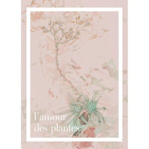 Komar Wanddecoratie PLANT ART L'amour des plantes (1 stuk) roze 50 cm x 70 cm
