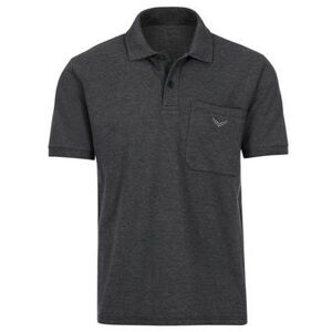 Trigema Poloshirt TRIGEMA poloshirt met borstzak (1-delig) grijs Medium