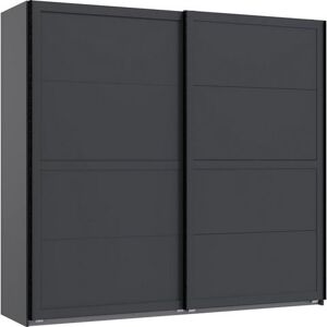 Wimex Zweefdeurkast Chalet in landelijke stijl, 180 of 225 cm breed zwart 225 cm x 208 cm x 65 cm