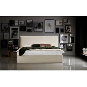 ATLANTIC home collection Bedframe Melody met bedkist en lattenbodem beige Cord