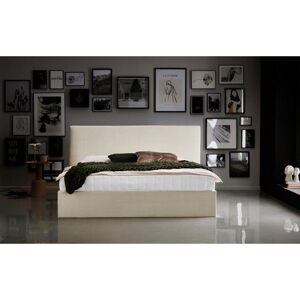 ATLANTIC home collection Bedframe Melody met bedkist en lattenbodem beige Cord