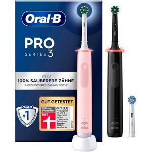 Oral B Elektrische tandenborstel Pro 3 3900 Dubbelpak 3 reinigingsstanden zwart