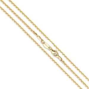 MY iMenso Medaillon collier / Goudkleurige Jasseron ketting 27-0022 Goudkleurig 60,0 cm female