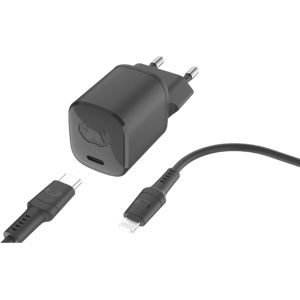 Fresh 'n Rebel Mini Charger Usb-c 20w + Lightning-kabel - Grijs