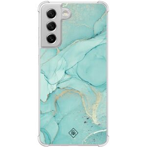 Casimoda Samsung Galaxy S21 FE shockproof hoesje - Touch of mint