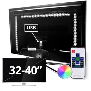 LedstripKoning Tv led strip set met 3 RGB strips voor tv's van 32 tot 40 inch