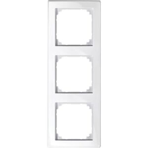 Schneider- Electric Schneider Electric M-Smart afdekraam 3-voudig Glanzend wit