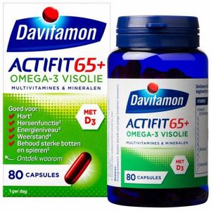 Davitamon Actifit 65+ omega 3 80ca