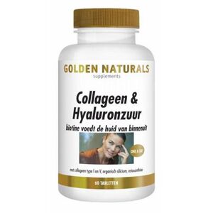 Golden Naturals Collageen & hyaluronzuur 60tb