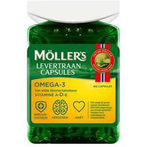 Mollers Omega-3 levertraancapsules 160ca