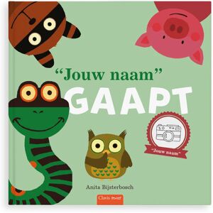 YourSurprise Boek met naam - Iedereen gaapt - XXL flapjesboek