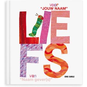 YourSurprise Boek met naam en foto - Rupsje Nooitgenoeg - Liefs - XL editie (hardcover)