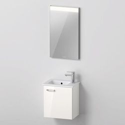 Duravit XBase furniture set 40 cm, with mirror, stop right XB0065R4545