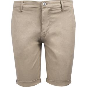 Eagle Brown - Katoenen Korte Broek met Omslag Beige - 48 - Heren Beige 48 heren