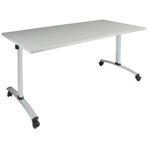 ABC Kantoormeubelen Verrijdbare klaptafel Perudo breed 180CM diep 80CM bladkleur Robson Eiken framekleur Wit (RAL9010)