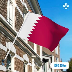 Vlaggenclub.nl Vlag Qatar 100x150cm - Spunpoly