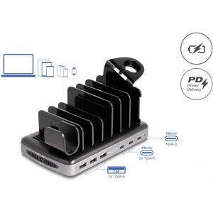 DeLOCK USB Charging Station met 3 x USB Type-C PD + 3 x USB Type-A (112 W) oplaadstation