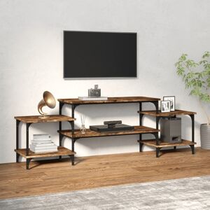 vidaXL Tv-meubel 157x35x52 cm bewerkt hout gerookt eikenkleurig