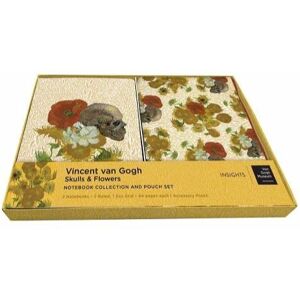 Veltman Distributie Stationery Van Gogh Skulls And Flowers Notebook Collection And Pouch Set - Insight Editions