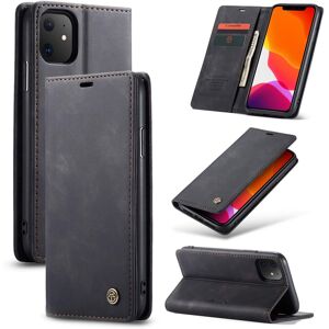 CaseMe hoesjes CaseMe Luxe bookcase iPhone 11 (donkergrijs)