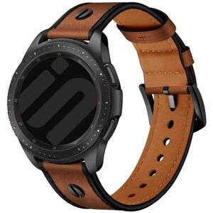 Huawei Watch GT 4 - 46mm geschroefde leren bandje (donkerbruin)