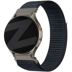 Bandz Samsung Galaxy Watch 4 Classic 46mm nylon band 'Easy fit' (grijsblauw)