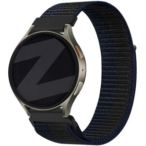 Bandz OnePlus Watch nylon band 'Easy fit' (zwart/blauw)